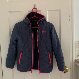 Under Armour kids light puffer coat size M